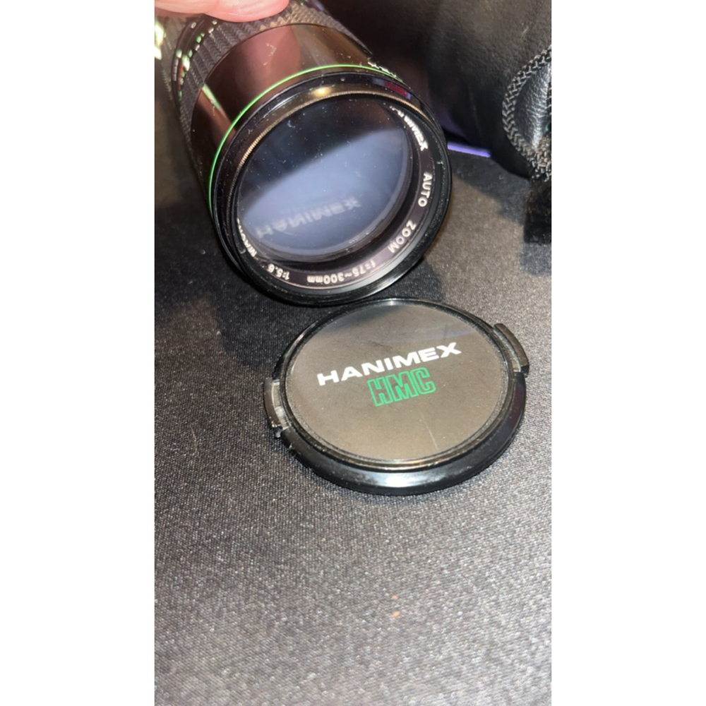 Vintage Hanimex Auto Zoom Camera Lens One Size Black Green